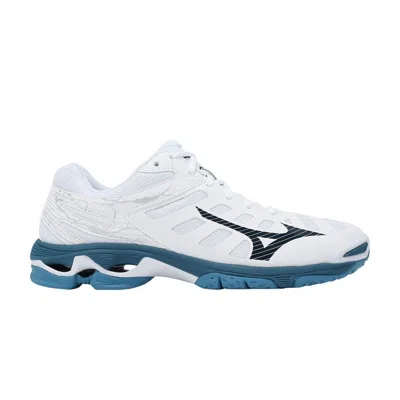 Pre-owned Mizuno Wave Voltage 'white Sailor Blue'