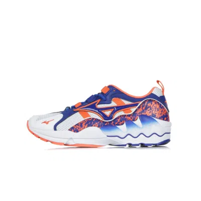 Mizuno Wawe Rider 1 White/reflex Blue/nasturtium Men's Low Shoe