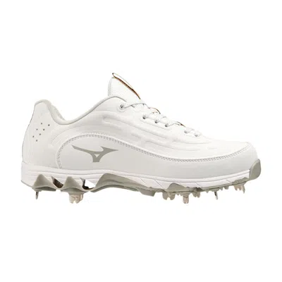 Pre-owned Mizuno Wmns 9-spike 8 Low 'white Grey'