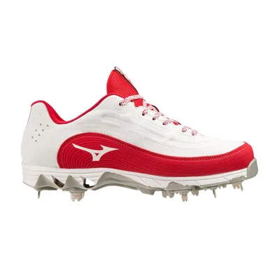 Pre-owned Mizuno Wmns 9-spike 8 Low 'white Red' | Women's Size 10