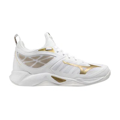 Pre-owned Mizuno Wmns Wave Dimension 'white Gold'