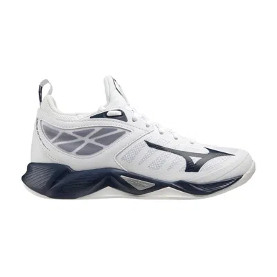 Pre-owned Mizuno Wmns Wave Dimension 'white Navy'