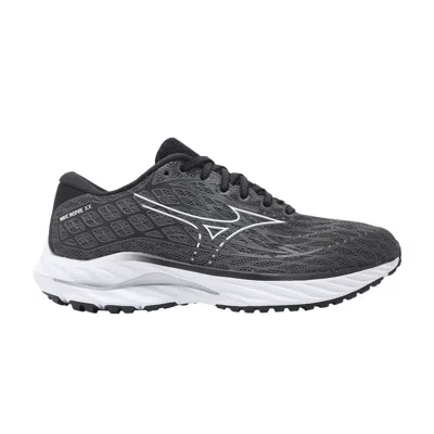 Pre-owned Mizuno Wmns Wave Inspire 20 Wide 'ebony White Black' | Women's Size 8