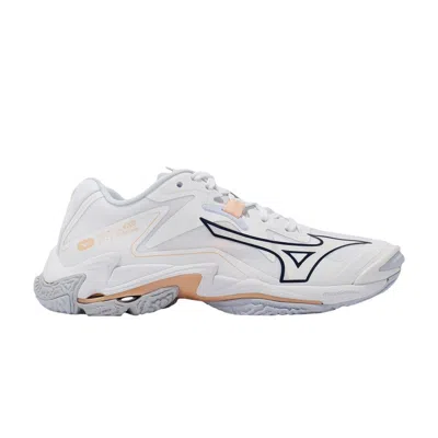 Pre-owned Mizuno Wmns Wave Lightning Z8 'white Navy Peach Parfait' | Women's Size 7
