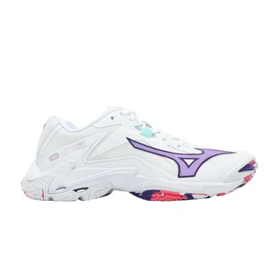 Pre-owned Mizuno Wmns Wave Lightning Z8 'white Violet Indigo' | Women's Size 12