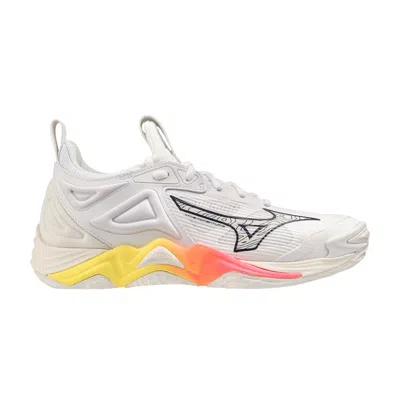 Pre-owned Mizuno Wmns Wave Momentum 3 'snow White High Vis Pink' | Women's Size 12