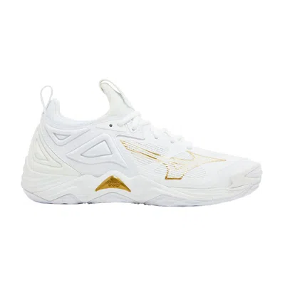 Pre-owned Mizuno Wmns Wave Momentum 3 'white Gold'
