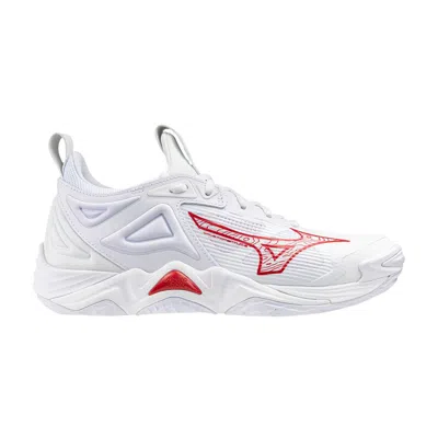 Pre-owned Mizuno Wmns Wave Momentum 3 'white Red'