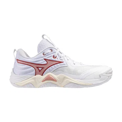 Pre-owned Mizuno Wmns Wave Momentum Elite 'white Red' | Women's Size 9.5
