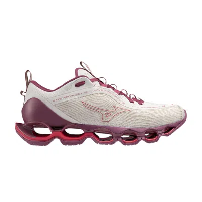 Pre-owned Mizuno Wmns Wave Prophecy 13 'white Sand Azalea'