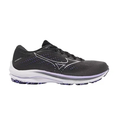 Pre-owned Mizuno Wmns Wave Rider 25 Wide 'black Pearl Violet Glow' | Women's Size 11