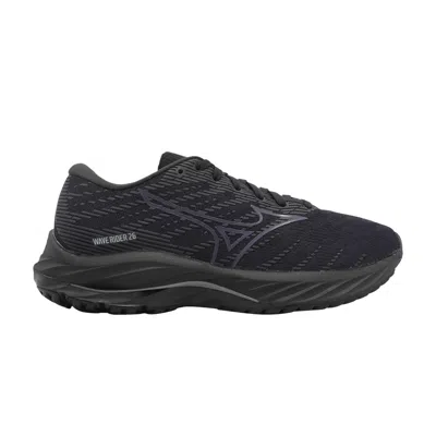 Pre-owned Mizuno Wmns Wave Rider 26 'black Dark Grey'