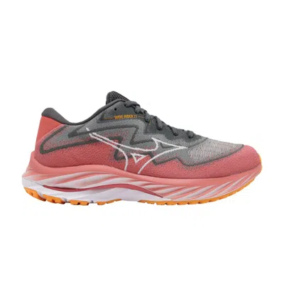 Pre-owned Mizuno Wmns Wave Rider 27 4e Super Wide 'lead Dubarry' In Grey