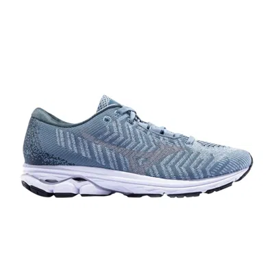 Pre-owned Mizuno Wmns Wave Rider Waveknit 3 'grey Blue'