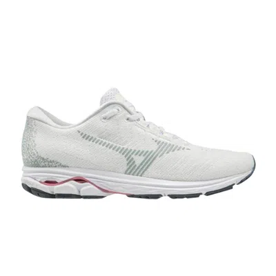 Pre-owned Mizuno Wmns Wave Rider Waveknit 3 'white High Rise' | Women's Size 12
