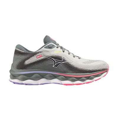 Pre-owned Mizuno Wmns Wave Sky 7 Wide 'pearl Blue White' | Grey | Women's Size 7.5 In Gray