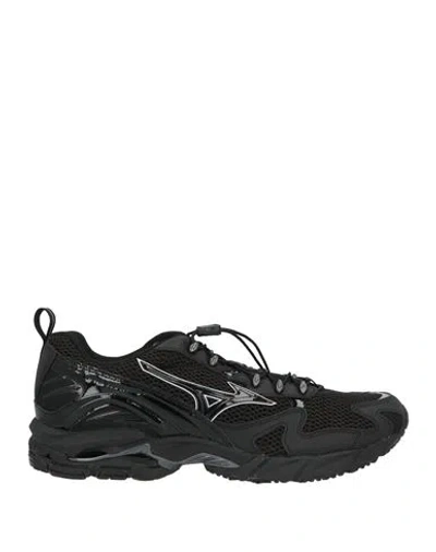 Mizuno Woman Sneakers Black Size 5.5 Technical Fibers, Synthetic Material