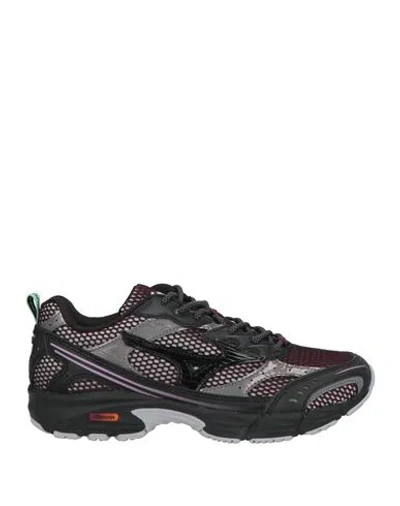 Mizuno Woman Sneakers Charcoal Size 8 Textile Fibers In Black