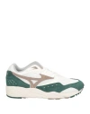 Mizuno Woman Sneakers Dark Green Size 7 Leather, Textile Fibers In Green