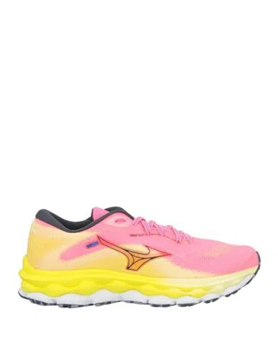 Mizuno Woman Sneakers Fuchsia Size 7.5 Textile Fibers, Synthetic Fibers In Pink