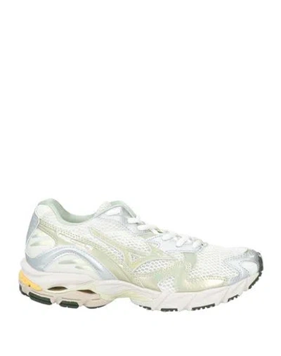 Mizuno Woman Sneakers Light Green Size 5 Textile Fibers In Silver