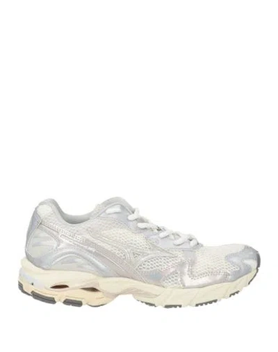Mizuno Woman Sneakers Silver Size 5.5 Textile Fibers