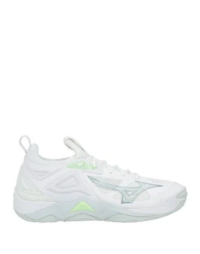 Mizuno Woman Sneakers White Size 11 Textile Fibers, Synthetic Material