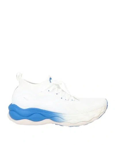 Mizuno Woman Sneakers White Size 8 Textile Fibers, Synthetic Fibers
