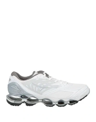 Mizuno Woman Sneakers White Size 8.5 Textile Fibers, Synthetic Material