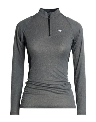 Mizuno Woman T-shirt Grey Size S Polyester, Wool, Polyacrylic