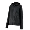 Mizuno Women's Infinity Packable Rain Running Jacket - Plus In Black In Black