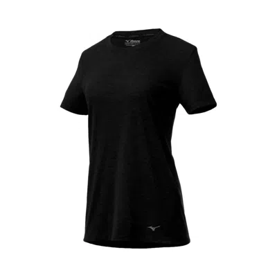 Mizuno Women's Inspire Tee In Pure Black In Multi