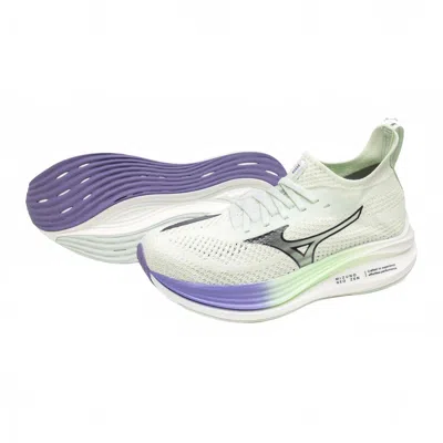 Mizuno Women's Neo Zen Running Shoes In Mint/india Ink/paisley Purple In Multi