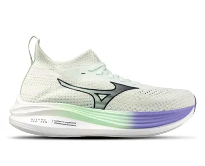 MIZUNO WOMEN NEO ZEN SHOES IN HINT OF MINT/INDIA INK/PURPLE