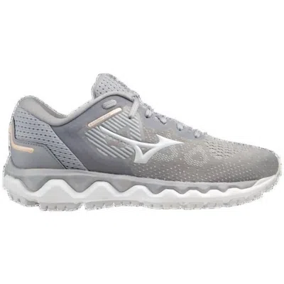 Mizuno Women's Wave Horizon 5 Running Shoes In Silver Filgre-barly Blue In Multi