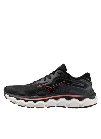 Mizuno Women's Wave Horizon 7 Shoe In Black-dubarry In Multi