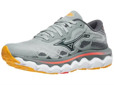 Mizuno Women's Wave Horizon 7 Shoes In Grey Mist/white In Multi