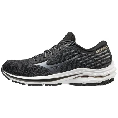 Mizuno Women's Wave Inspire 17 Shoe In Black/platinum Gold In Multi