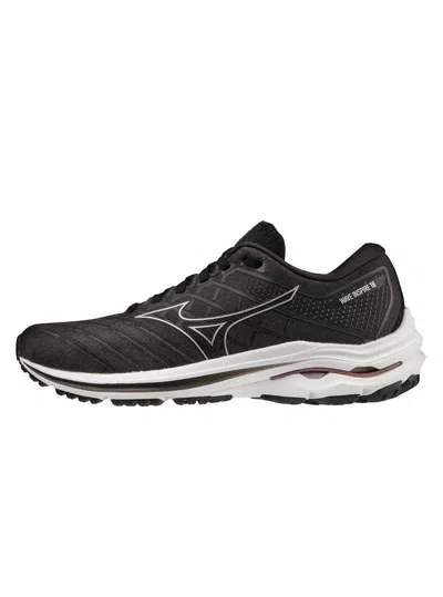 MIZUNO MIZUNO WOMEN'S WAVE INSPIRE 18 RUNNING SHOE IN BLACK/SILVER