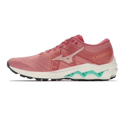 Mizuno Women's Wave Inspire 18 Running Shoes - B/medium Width In Rosette/snow White In Pink