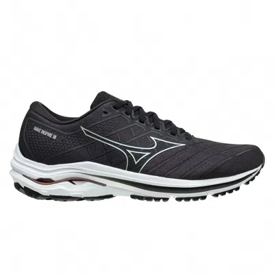Mizuno Women's Wave Inspire 18 Shoes In Black/silver