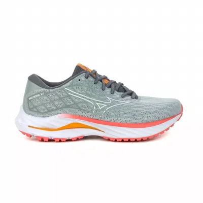 Mizuno Women's Wave Inspire 20 Running Shoe In Grey Mist-white