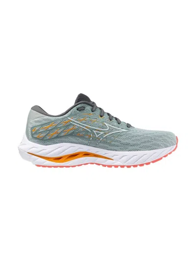 Mizuno Women's Wave Inspire 20 Shoes In Grey Mist/white In Blue