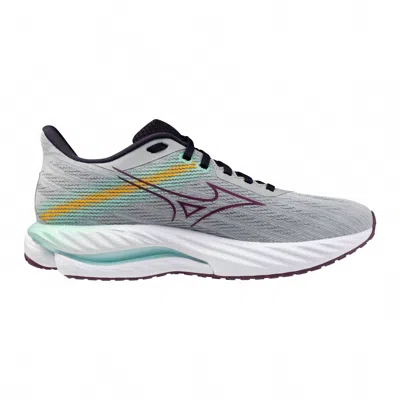 Mizuno Women's Wave Inspire 21 Running Shoe In Pearl Blue / Dark Purple In Multi