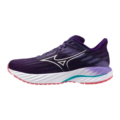 Mizuno Women's Wave Inspire 21 Running Shoes In Vintage Indigo-white In Purple
