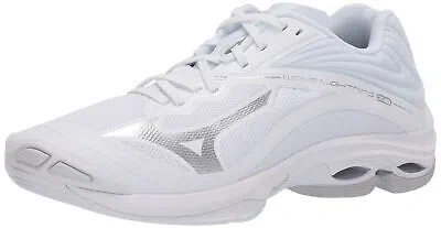 Pre-owned Mizuno Women's Wave Lightning Z6 Volleyball Shoe, White (0000)