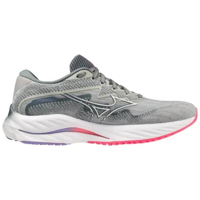 Mizuno Women's Wave Rider 27 Running Shoes In Pearl Blue/white In Multi