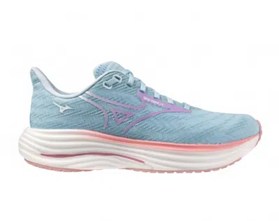 Mizuno Women's Wave Rider 29 Running Shoes In Nantucket Breeze Orchid Petal In Multi