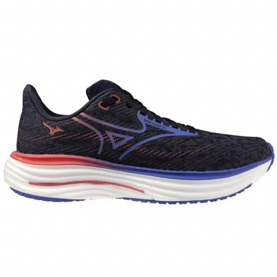 Mizuno Women's Wave Rider 29 Shoes In Odyssey Grey/iris Bloom In Multi