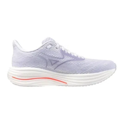 Mizuno Women's Wave Rider 29 Shoes In White/icelandic Blu In Blue